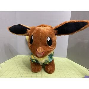 Build A Bear Eevee Pokémon Plush Stuffed Animal 12” Inch BAB with Sound “WORKS”